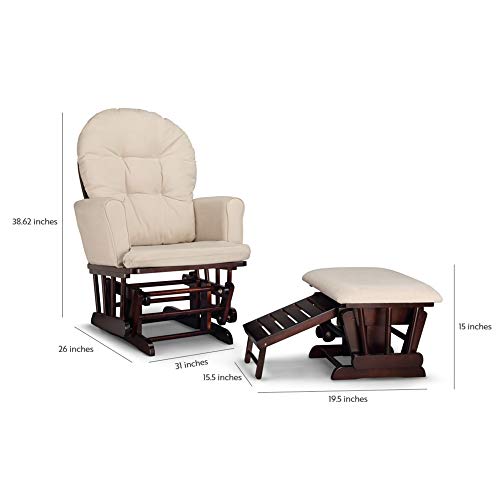 upholstered glider and ottoman set