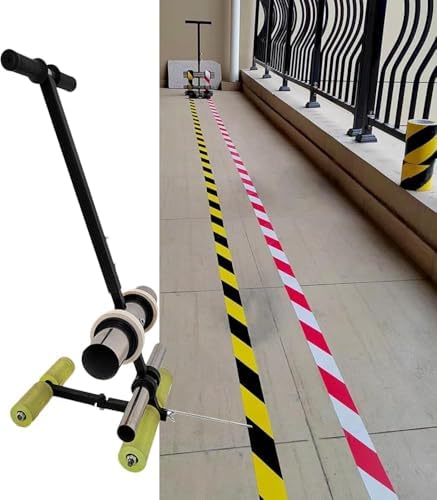 Manual Floor Tape Applicator for Painting, Lane Marking, Sports & Storage Areas - Efficient Adhesive Tool for Quick and Easy Application,Set