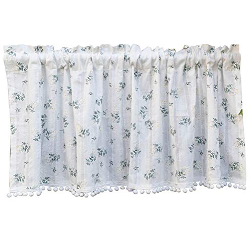 Cortina pequeña de estilo retro y lino de algodón ideal para ventanas de cocina y café 3