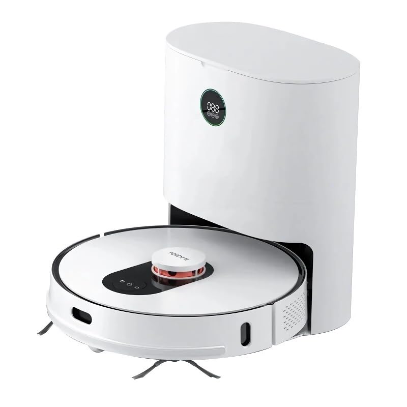 Smart Home Robot Vacuum Cleaner with mop Automatic dust Collection White