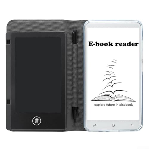 ZiStarlilife Lector de libros electrónicos de pantalla de tinta de 5 pulgadas compatible con PDF, EPUB, EPUB3, MOBI con pantalla amigable con los ojos, bloc de escritura y bolígrafo y capacidad de