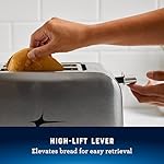 Oster 2 Slice Toaster, With 7 Browning Settings, Extra Wide Slots For Bagels and Special Breads, Removable Easy-to-Clean Crumb Tray, Cancel/Defrost/Bagel, Stainless Steel - Image 4