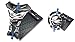 Fooqs Tankpad et Cappad pour Yamaha YZF Yzf125r Yzf125 125R 125 R Thundercat Thunderace Movistar Vr46 VR R1 R6 (Noir)