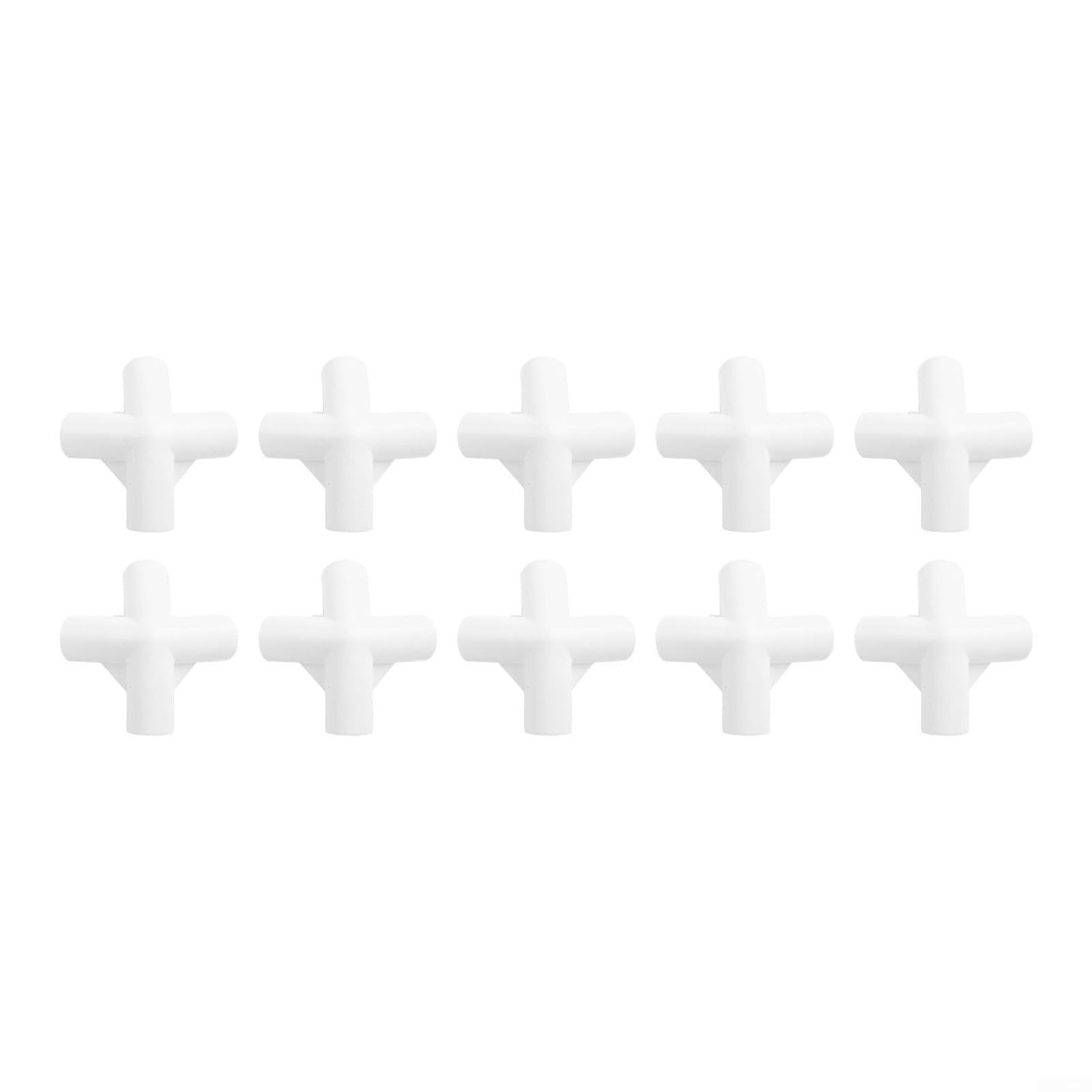 10pcs Tent Pole Tee Connectors for Camping and Outdoor Use, Plastic Fixed Joints with 16mm I D, Suitable for Canopy Poles and Wardrobe Frames (120 degree tee)