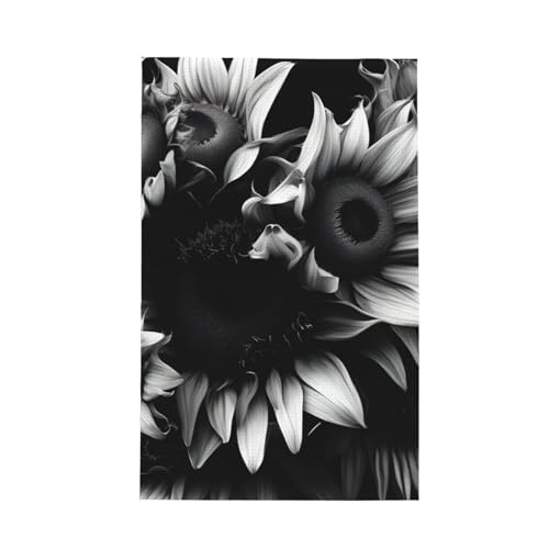 Torchons noirs et blancs à suspendre pour sécher la vaisselle, séchage rapide, torchons de cuisine, chiffons à vaisselle, très absorbants