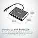 Philips USB C Hub to Multiport Adapter, 3 in 1 Power Pass Through, HDMI 4k@30Hz, 60W USB C Charging Port, 5Gbps USB 3.0 Port for MacBook Pro, MacBook Air, UCB C Laptop Docking Station, DLK9220C/27