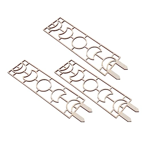 ROMISBABA 3pcs Strong Function Graceful Design Wooden Geometric Pergola for Plant Stakes Vine Climbing Support Rack