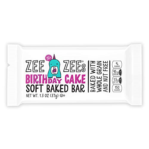 Zee Zees Birthday Cake Soft Baked Snack Bars, Nut-Free, Whole Grain, Naturally Colored and Flavored, 1.3 oz, 30 pack - Thumbnail 4