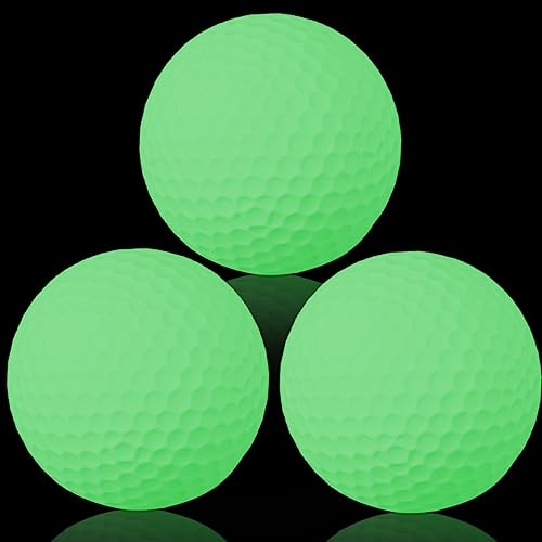 LLMSIX 3-Piece Glow Practice Golf Balls