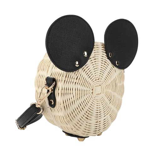 Mickey Mouse Ears Wicker Handbag4