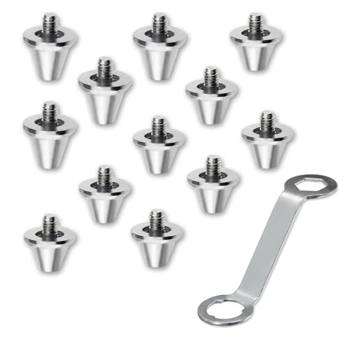 Crampon M5 pour Nike, 12 Pièces Crampon Aluminium a Visser Foot pour Crampons de Rechange Nike 7/10 mm Stables et antidérapants