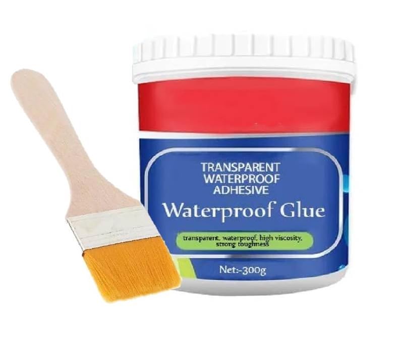 Kmils Water proof Glue for Roof leakage, Transparent Waterproof Glue, Transparent Glue Waterproofing, Transparent Glue Waterproofing, Crack Seal glue with Brush (300 gm) (B0CJVLS5MG) Amazon Price History, Amazon Price Tracker