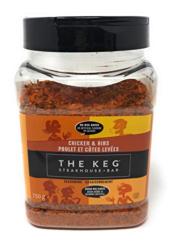 The Keg Chicken & Ribs Seasoning - 750 Gram Reusable Container, Product of Canada