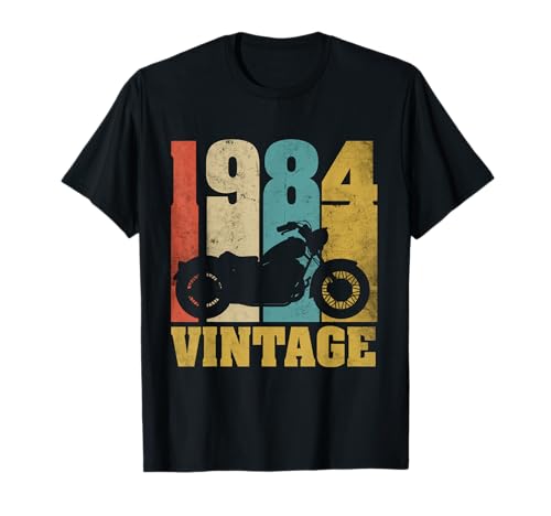 41 Anniversaire Cadeau Biker Motard Vintage 1984 Moto T-Shirt