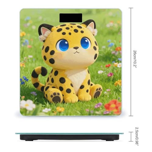 Báscula Digital de Baño Flower Field Leopard con Cinta Métrica miniatura 2