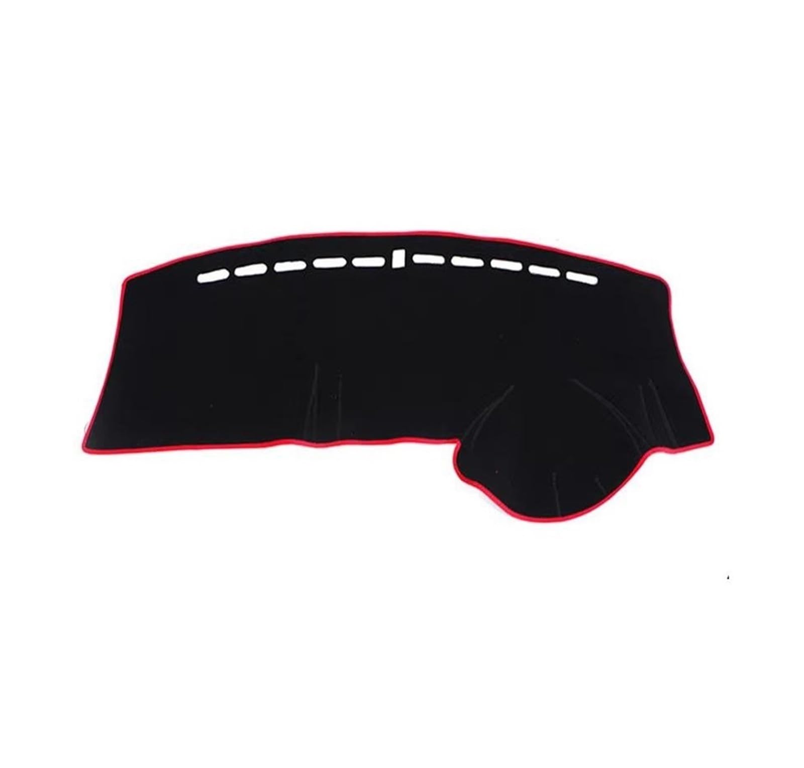 Tapis Tableau Bord intérieur Voiture Tapis Protection pour Tableau Bord Intérieur pour Fit pour Jazz 2001-2007 Anti-UV Pare-Soleil Accessoires Voiture(Black(Red Edge) RHD)