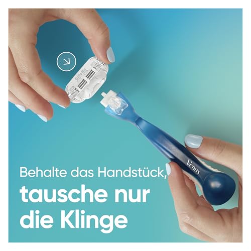 Gillette Venus Smooth Rasierklingen Damen, 8 Original Ersatzklingen für Nassrasierer mit Wiederverwendbarem Handstück 6