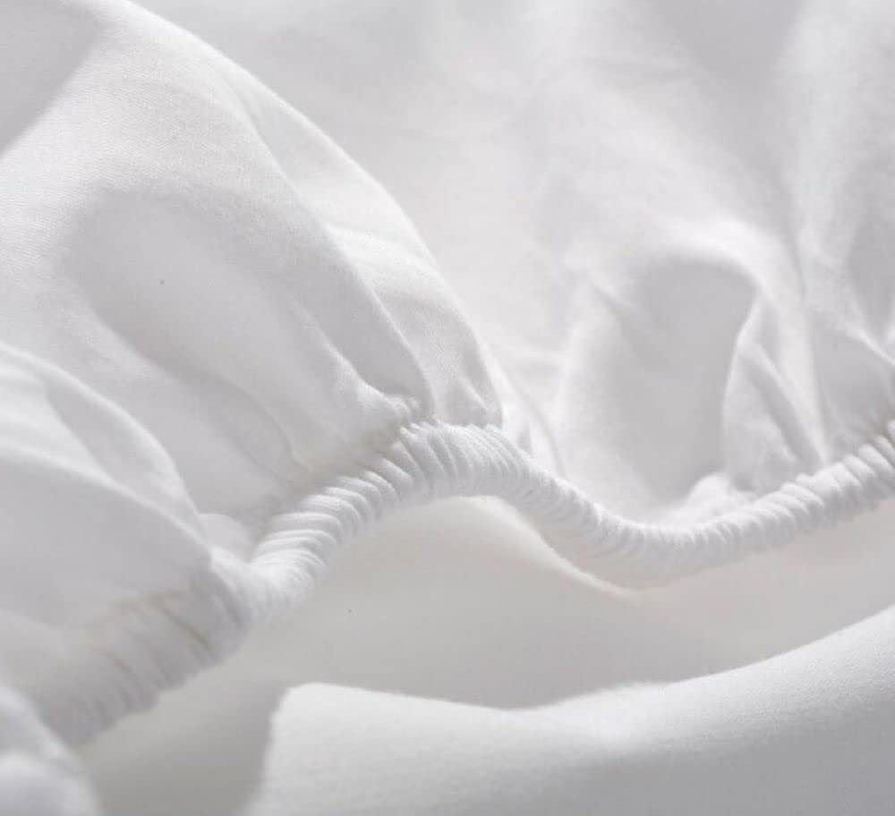 Unica Biancheria da letto - 100% Cotone - Certificato - LENZUOLO SINGOLO CON ELASTICO - 90X200+25CM - CONFEZIONE DA 6 PEZZI