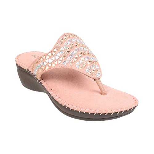 Image of Metro Women's Embellished Faux Leather Comfy Fashion Sandals