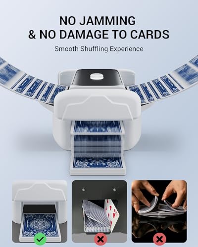 Rechargeable Automatic Card Shuffler for 1-2 Decks - image 5