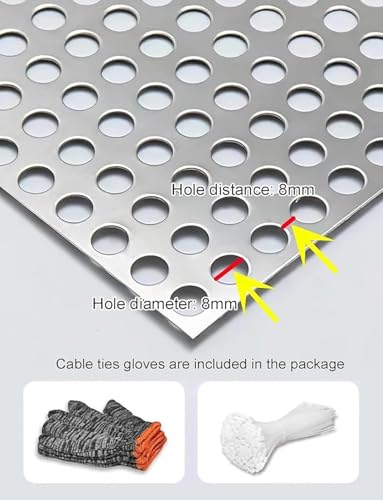 Tôle métallique durable 40x100cm en inox pour clôtures et ventilation - 3