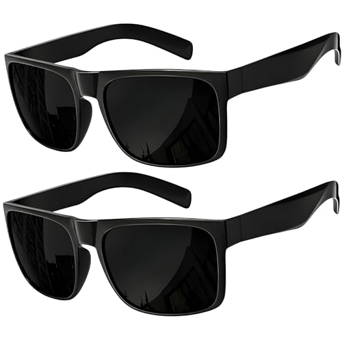 grinderPUNCH XL Sunglasses for Men Big Heads Wide & Extra Wide Polarized UV400 Driving Fishing Sunglasses Large Fit Mens Shades (2PK Gloss/Black X-Large)