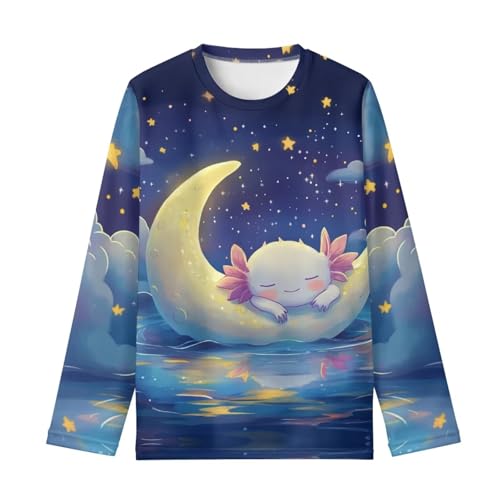 Image of Long Sleeve Shirts for Girls Casual Crewneck Tops Fall Winter Outfits for 3-16 Years Old