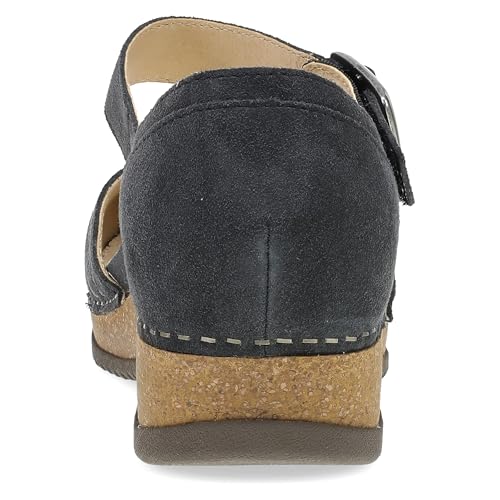 Image of Dansko Mae Mary Jane for Women - Dual-Density Cork /EVA Midsole and Lightweight Rubber Outsole Provide Durable and Comfortable Ride on Patented Stapled Construction