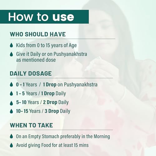 Image of BabyOrgano Swarnaprashan Drops for Kids, 0-15 Yrs, 15ml, Pack of 3