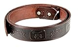1010003 Genuine Leather Brown Shrine Crescent and Scimitar Belt Sizes 32-60 (44)