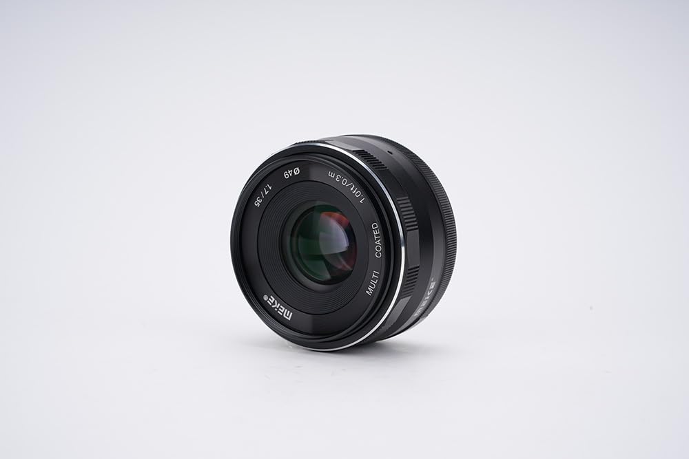 Meike 35mm F1.7 Wide Angle APS-C Manual Focus Prime Fixed Lens Compatible with Sony E-Mount Mirrorless Cameras NEX 3 3N NEX 5R NEX 6 7 A6600 A6400 A5000 A5100 A6000 A6100 A6300 A6500 A3000