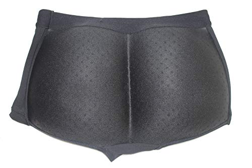 Fullness His Butt Booster Mens Underwear Padded Booty Backside Buttocks Enhancer, 2XL Black