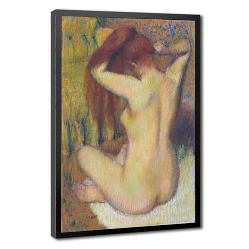 Impression sur toile Edgar Degas de 30x45 cm avec cadre suspendu pour déco salon