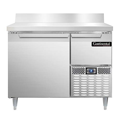 Continental Refrigerator DLRA43-SS-BS Designer Line Refrigerated Base Worktop Unit, 43