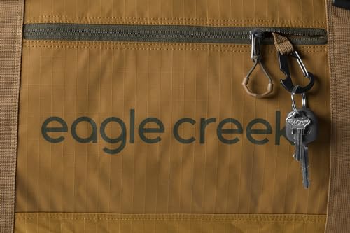 Eagle Creek No Matter What Duffel Bag - Eco Friendly Duffel for Sustainable Travel - Adjustable Shoulder Strap - Multiple Carry Options - Easy to Store - Safari Brown - 90L3