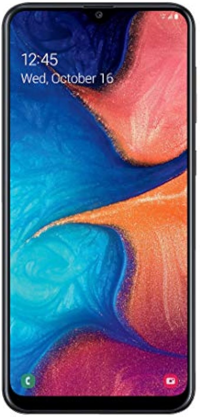 SAMSUNG Galaxy A20 6.4" 32GB GSM Unlocked 4G LTE Android Smartphone (Black)