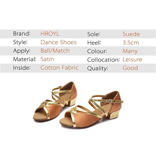 Girl's Latin Dance Shoes Children Kids Child/Sneakers Dance Shoes, Girls Shoes, Ballroom Salsa Tango DanceShoes(11)4