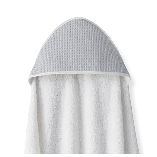 Capa de baño "DELANTAL" Nido de abeja blanco y gris