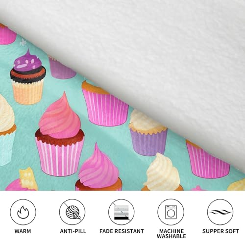 Couverture à capuche EdWal cupcake pour soirées cocooning et hiver doux - 6