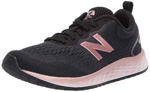 New Balance Kid's Fresh Foam Arishi V3 Lace-Up Running Shoe, Lead/Black/Peach Soda Metallic, 11.5 W US Little Kid
