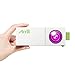 Pico Projector, Artlii Movie iPhone Mini Pocket Laptop Smartphone Projector Home Cinema Video Party White