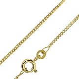 trendor Halskette 585 Gold / 14 Karat Panzerkette 1,4 mm breit 75182-45 45 cm