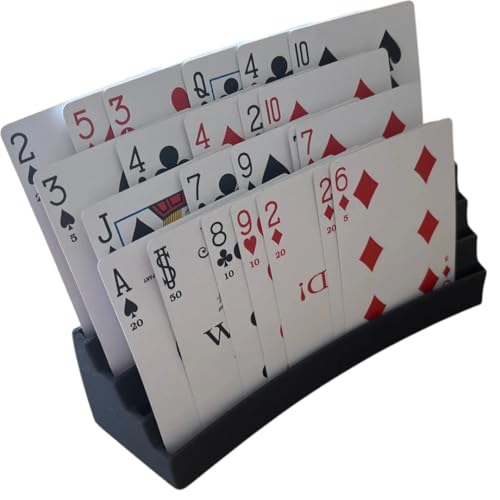 Porta-cartas de baralho 4 níveis (Preto)