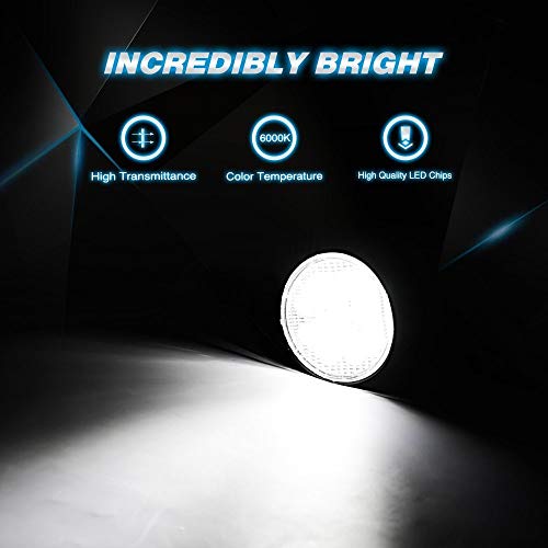 Nilight NI-07 Round 2PCS 27W Spot Driving Lamp Jeep Fog Lights with Off Road Wiring Harness-2 Leads, 2 Years Warranty, 2 Pack