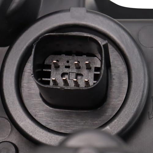 Image of TRQ Driver Side Headlight Assembly LED Black Bezel Compatible with 2021-2024 Dodge Durango Without Automatic Leveling Headlights CH2502345