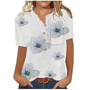 Sexy-Tops-for-Women-Womens-Casual-Fashion-Cotton-Linen-Printed-Womens-Short-Sleeve-Shirt