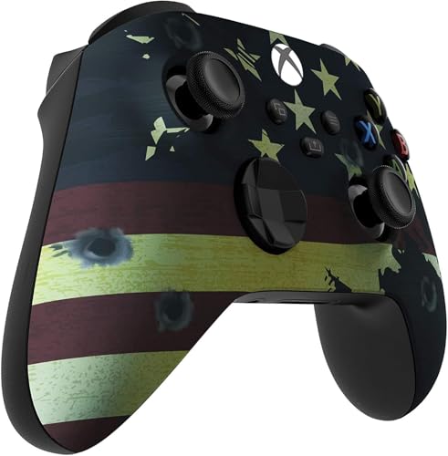 Image of Custom Controllerzz Wireless Controller for Microsoft Xbox Series X /S & Xbox One - Custom Soft Touch Feel - Custom Xbox Series X /S Controller (X /S US Flag)