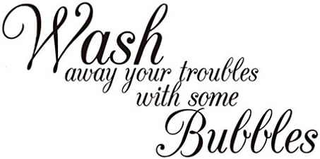 Lalang Wash Away Your Troubles Bathroom Wall Sticker