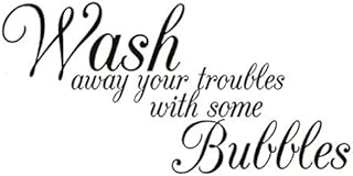 Lalang Wash Away Your Troubles Bathroom Wall Sticker
