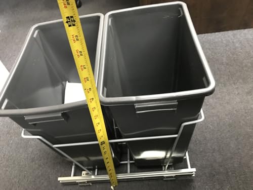 Contenedor Doble Extraíble para Gabinetes de 15" - Gris miniatura 4